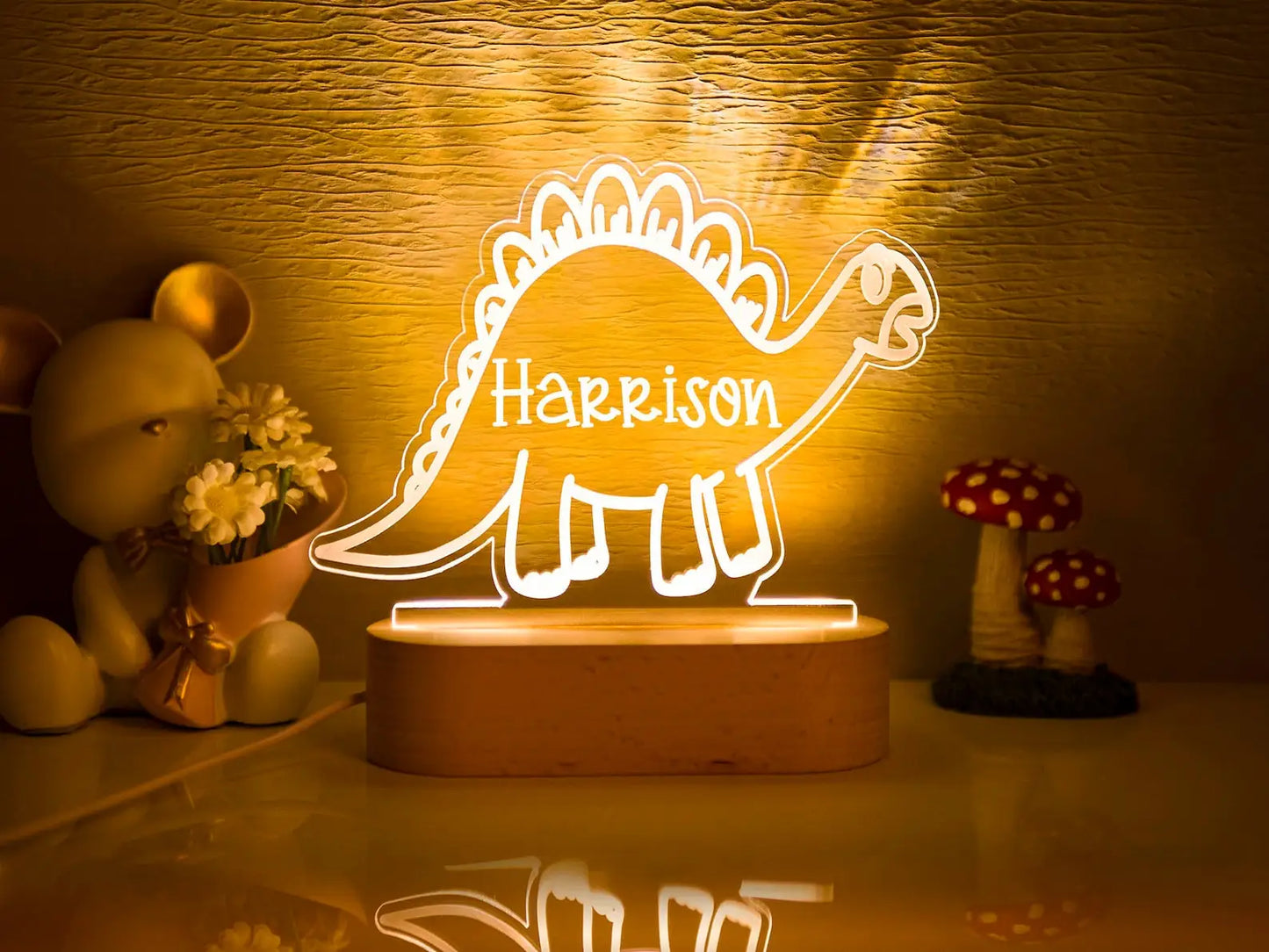USB Night Light Personalized Name Lamp Nursery Newborn