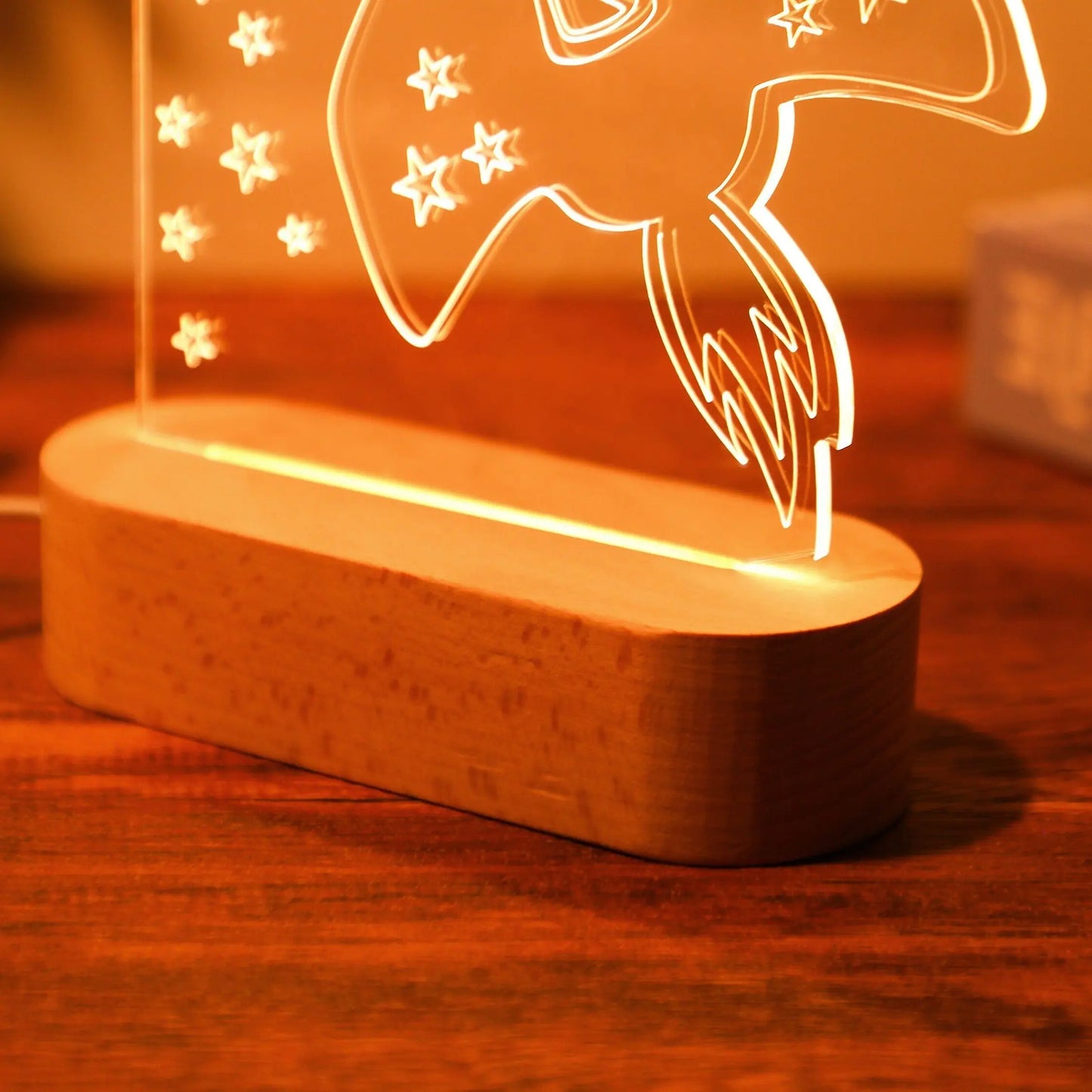 USB Night Light Personalized Name Lamp Nursery Newborn