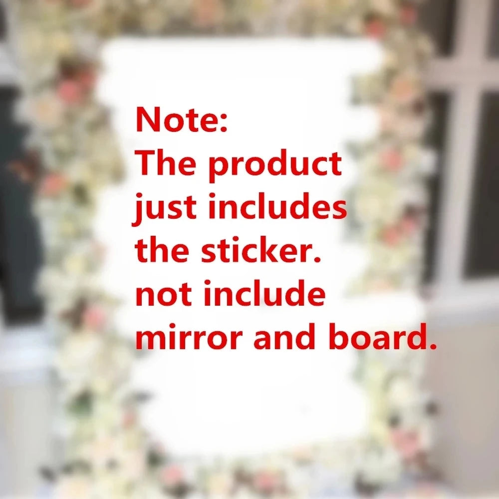 Mirror Wedding Plate Stickers Personalized Nikkah Plate Stickers Custom Names And Dates Decals