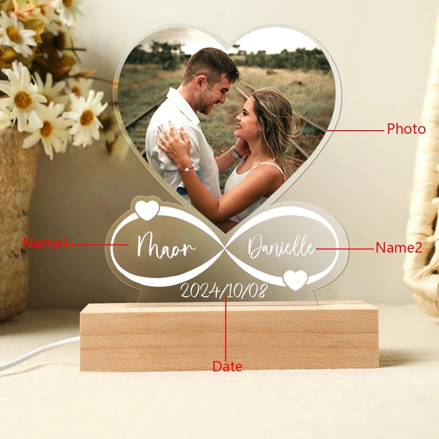 Personalized Custom Photo Frame With Acrylic Plaque
