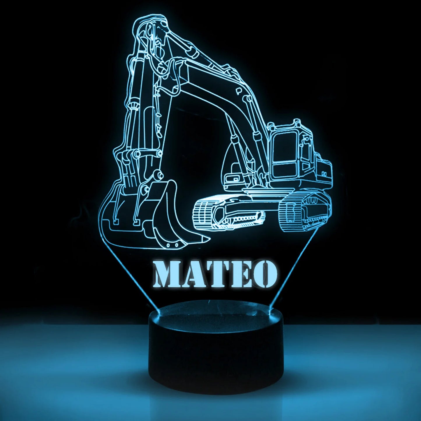 Personalized Car LED USB Night Light Custom Name Acrylic Lamp