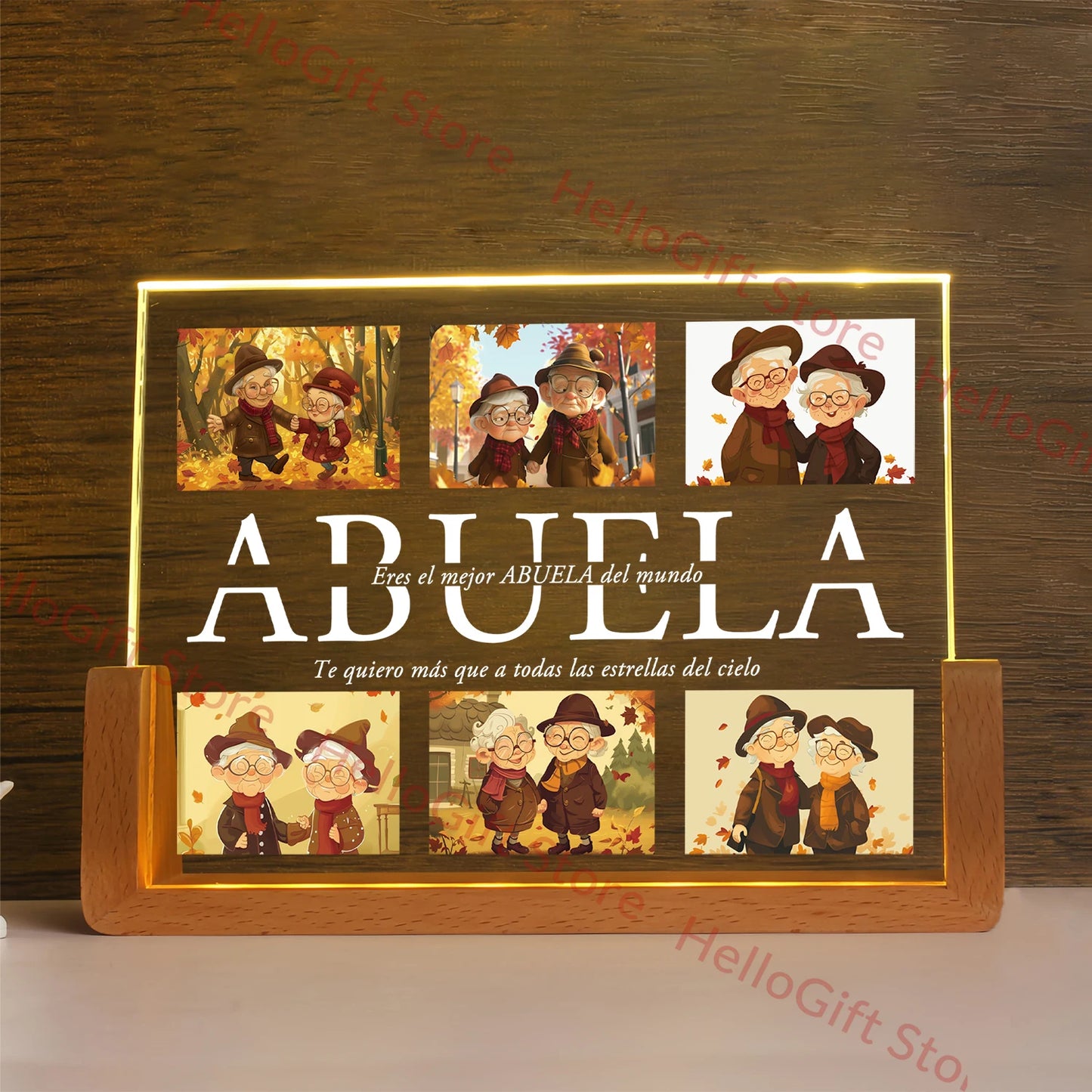 Personalized Custom Photo Text 3D Acrylic Lamp