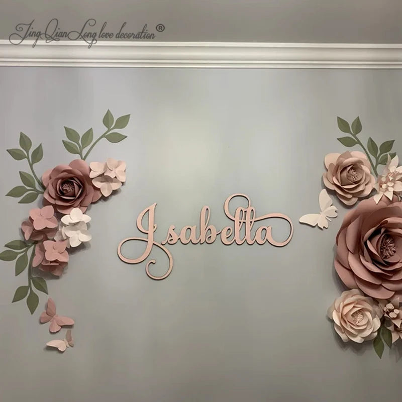 Wooden Custom Name Sign Personalized Nursery Wall Decor
