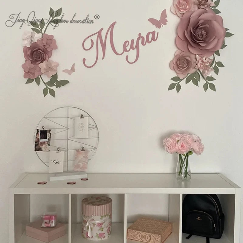 Wooden Custom Name Sign Personalized Nursery Wall Decor