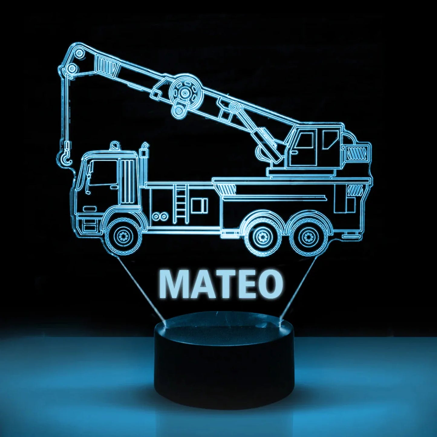 Personalized Car LED USB Night Light Custom Name Acrylic Lamp