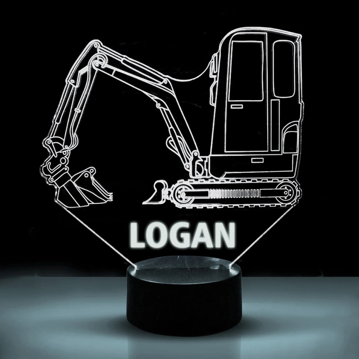 Personalized Car LED USB Night Light Custom Name Acrylic Lamp