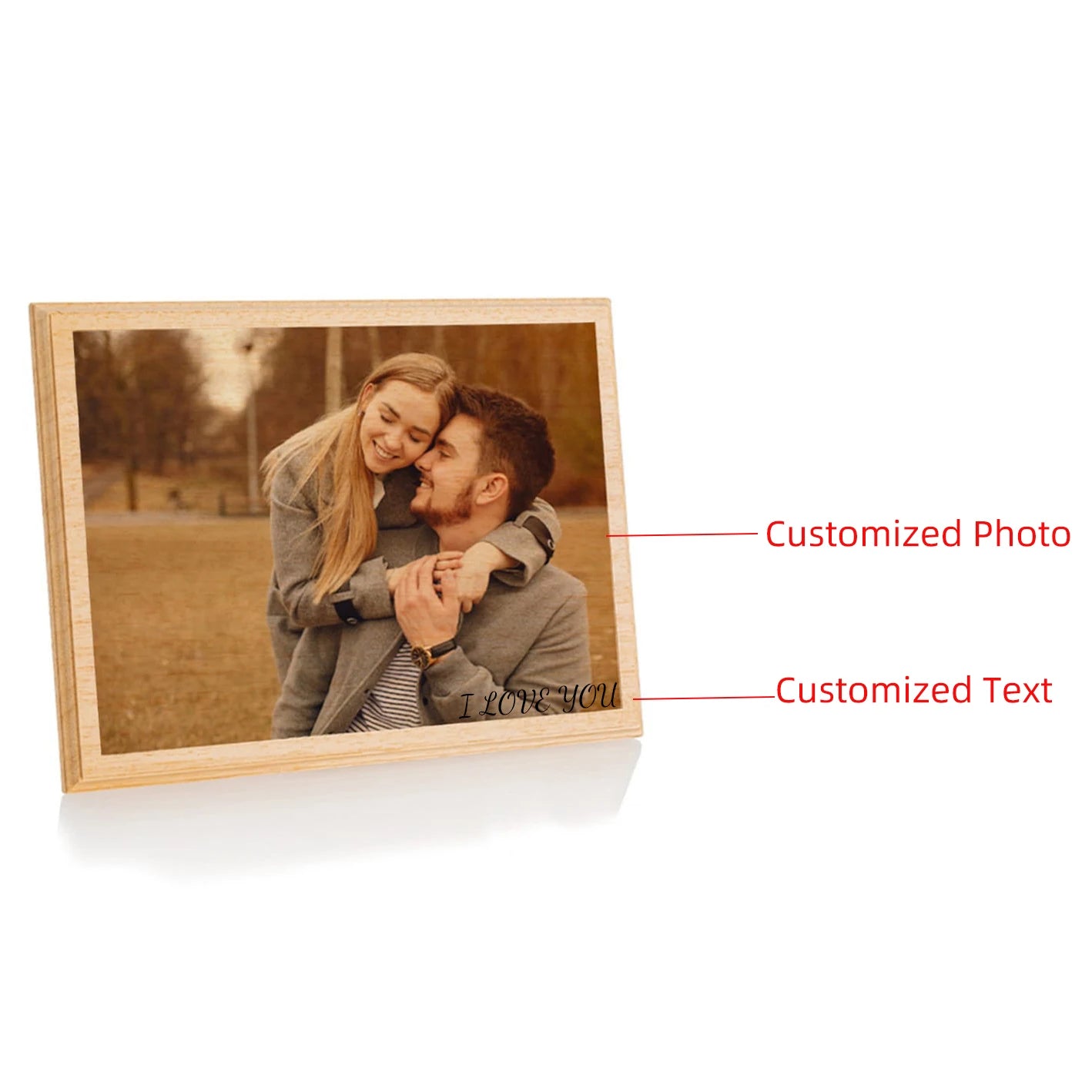 Custom Wooden Photo Frames Vintage Personalized Printed Photos