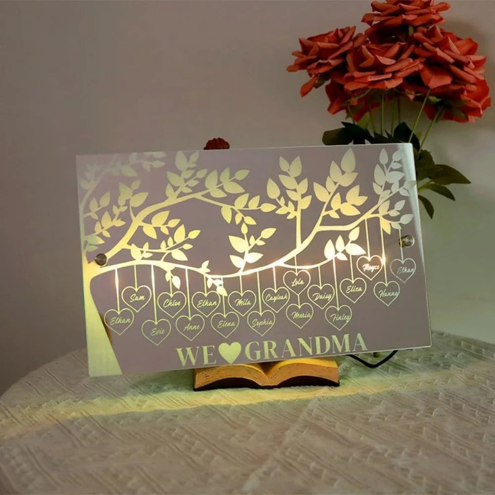 Personalized Name LED Light Up Mirror for Wall Custom Photo