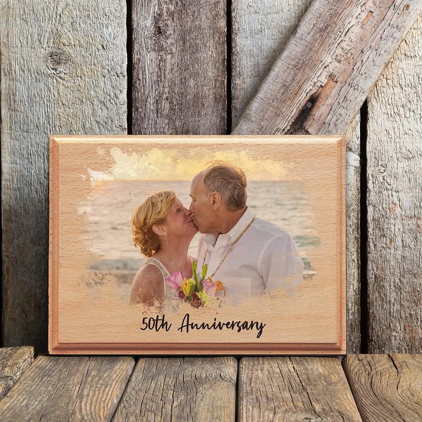 Custom Wooden Photo Frames Vintage Personalized Printed Photos