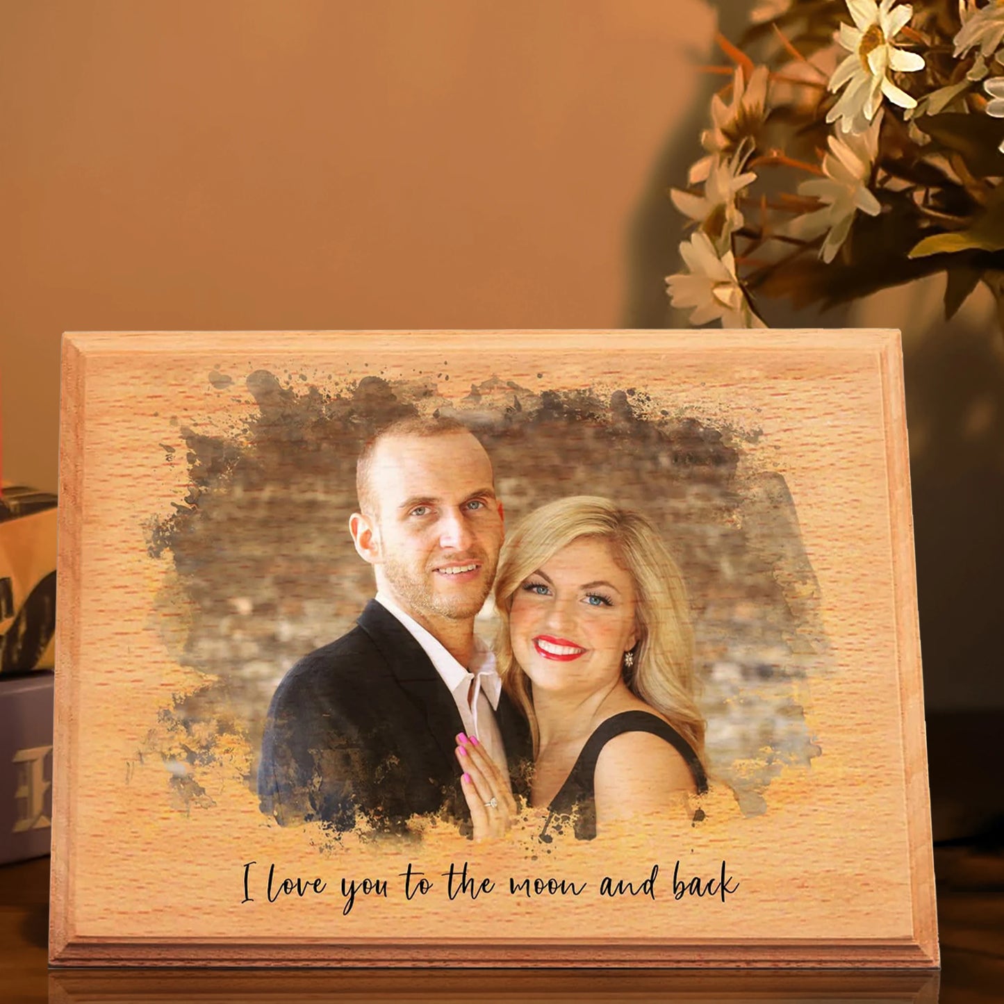 Custom Wooden Photo Frames Vintage Personalized Printed Photos