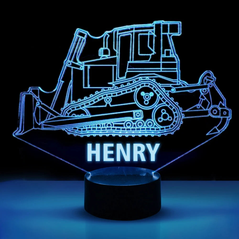Personalized Car LED USB Night Light Custom Name Acrylic Lamp